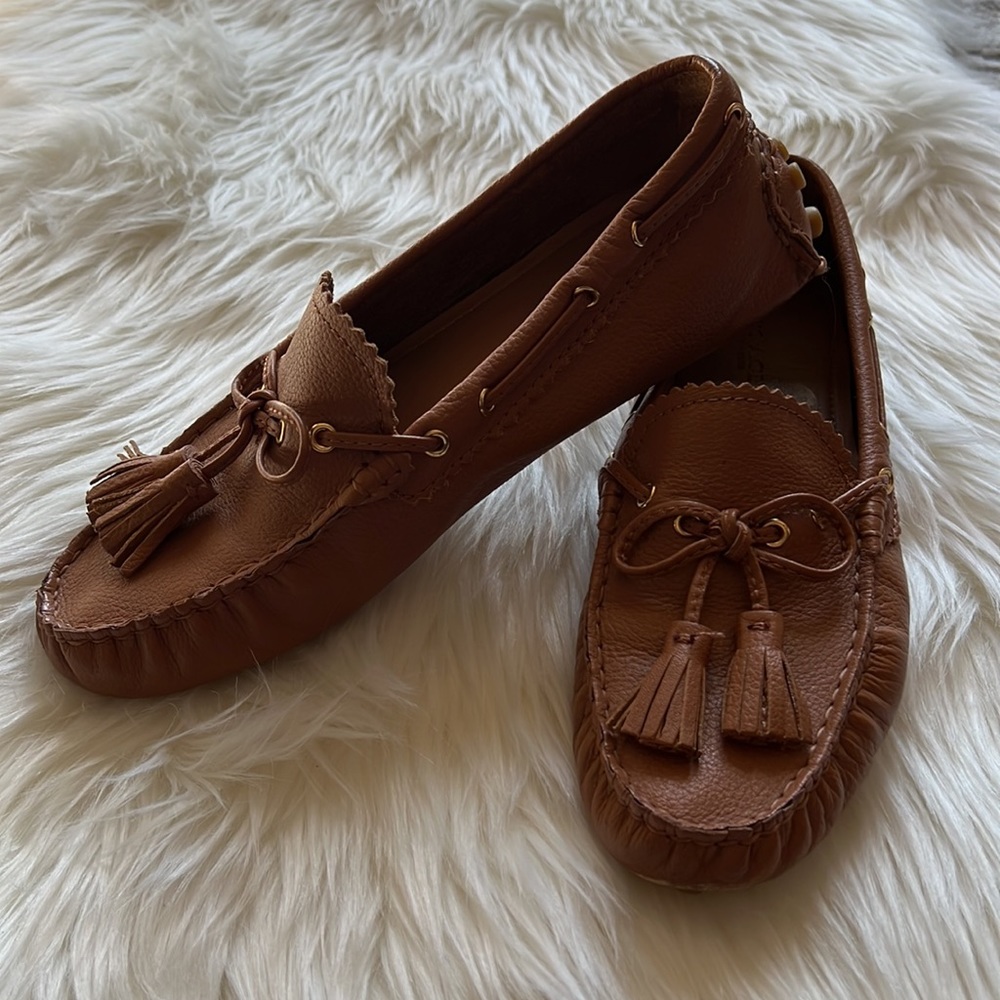 Coach cognac leather drivers. Great condition, size 7